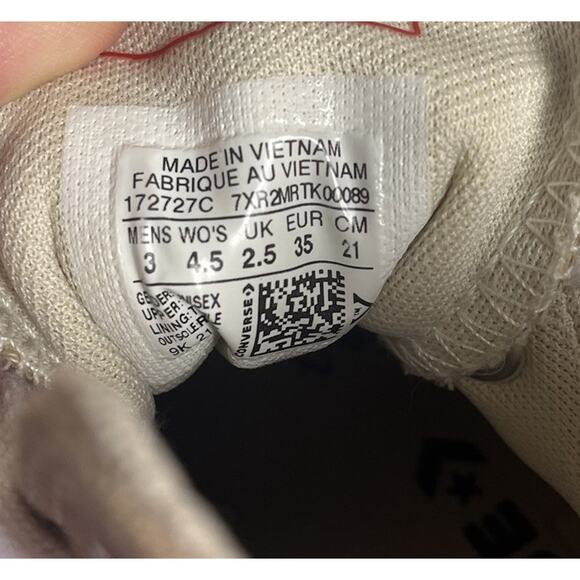 Converse Run Star Hike Hi Hemp 172727C Men 3 Womens 4.5 Seasonal Color Brown - Picture 3 of 16